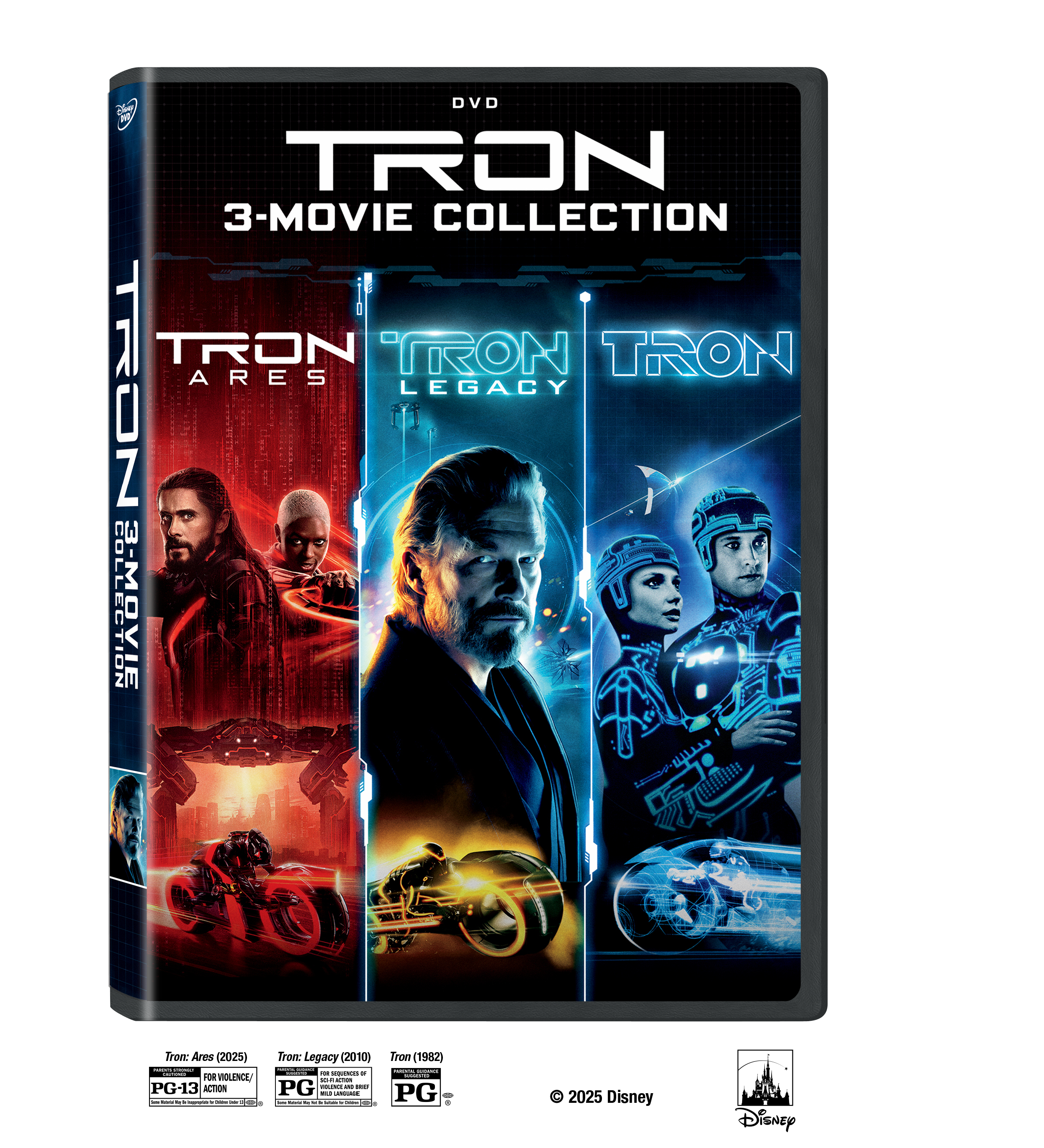 Tron 3-Movie Collection DVD cover (Disney Home Entertainment)