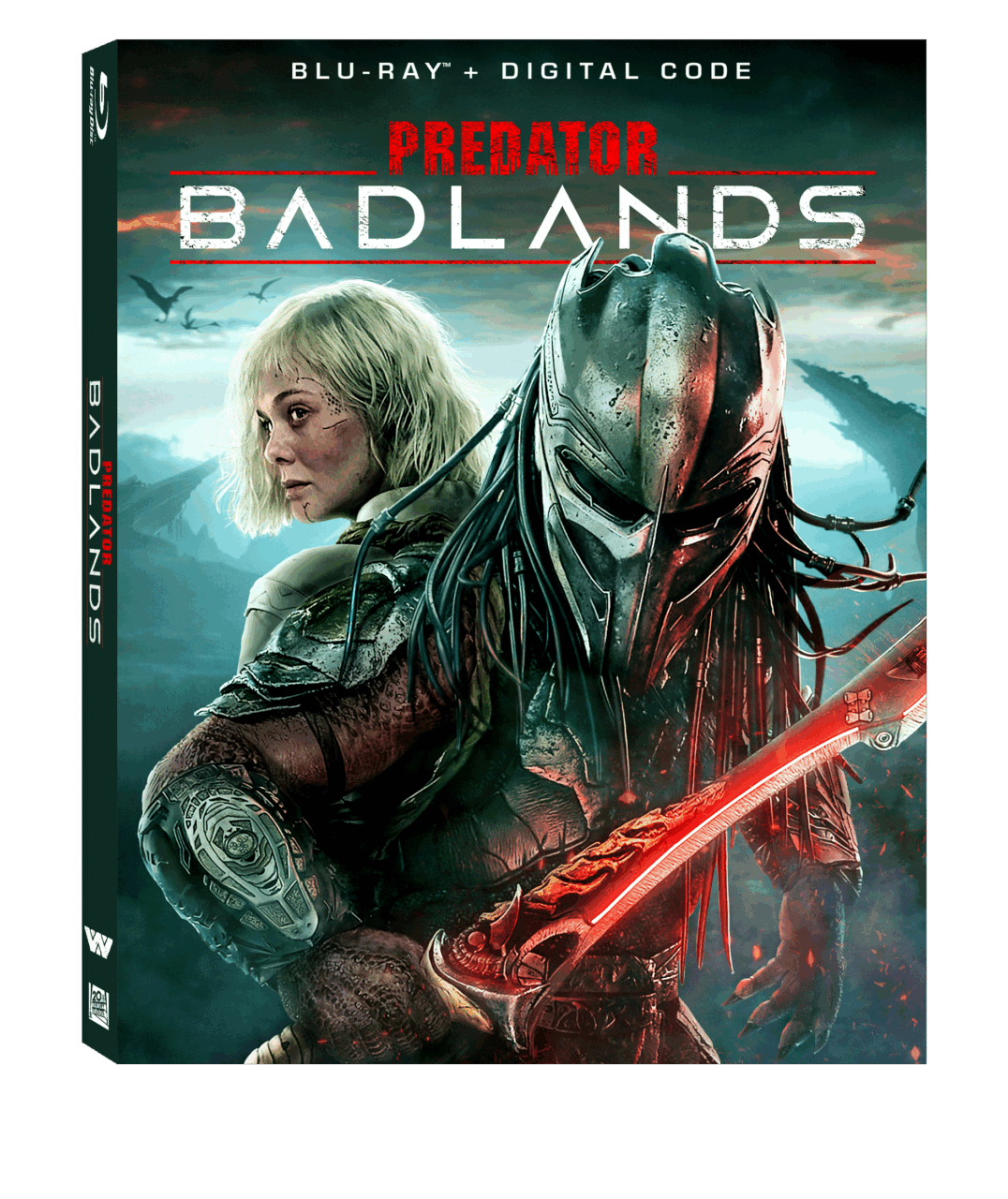 Predator: Badlands Blu-Ray Combo Pack cover (20th Century Studios)