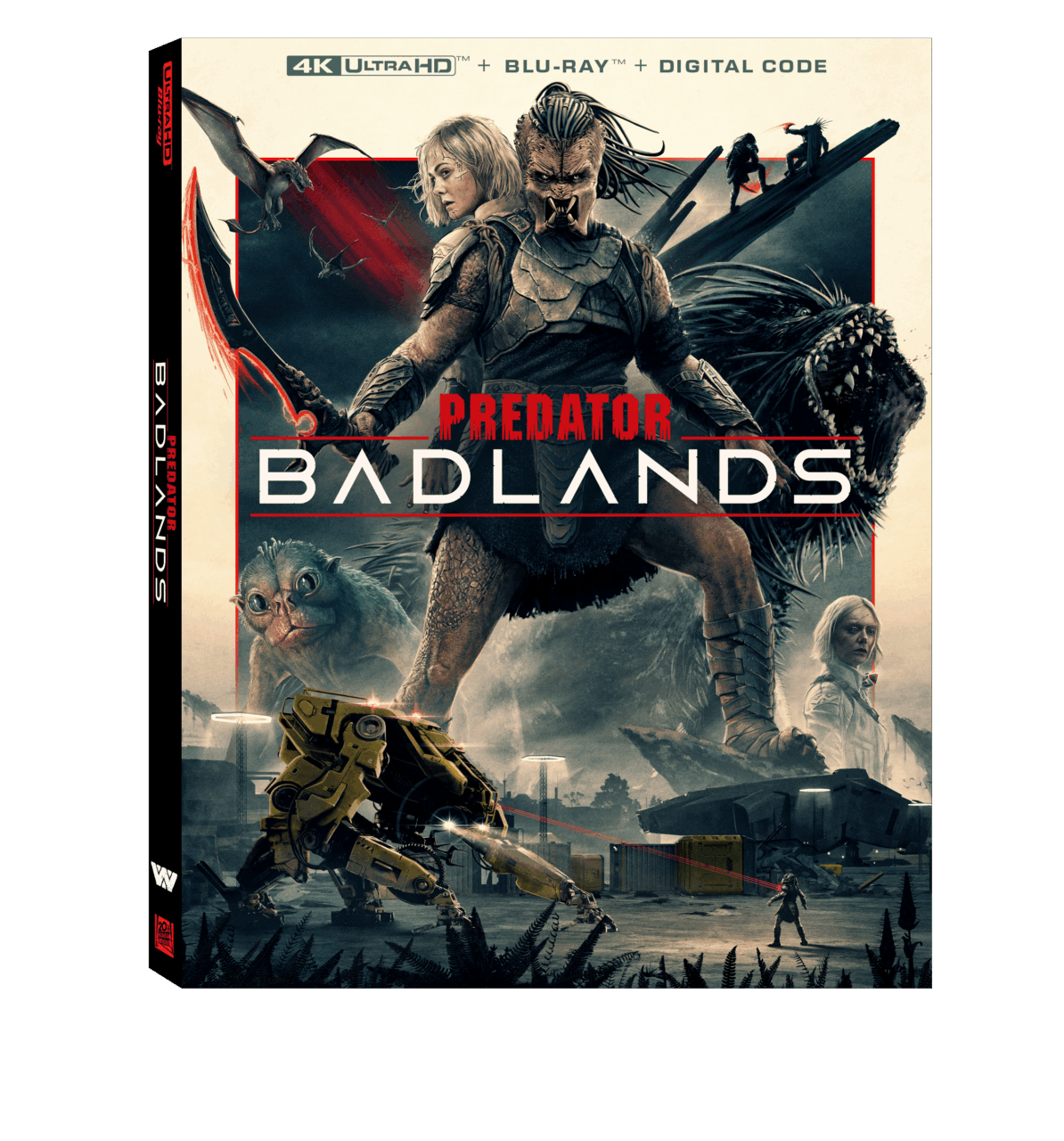 Predator: Badlands 4K Ultra HD Combo Pack cover (20th Century Studios)