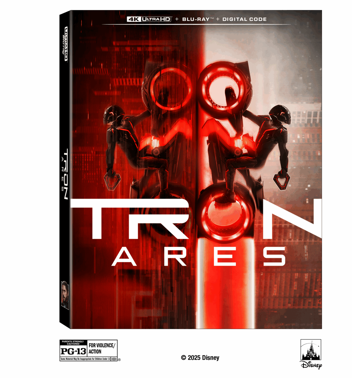Tron: Ares 4K Ultra HD Combo Pack cover (Disney Home Entertainment)