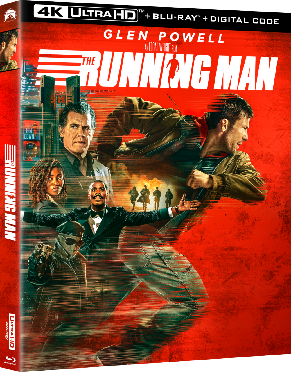 Running Man 4K Ultra HD Combo Pack cover (Paramount Home Entertainment)