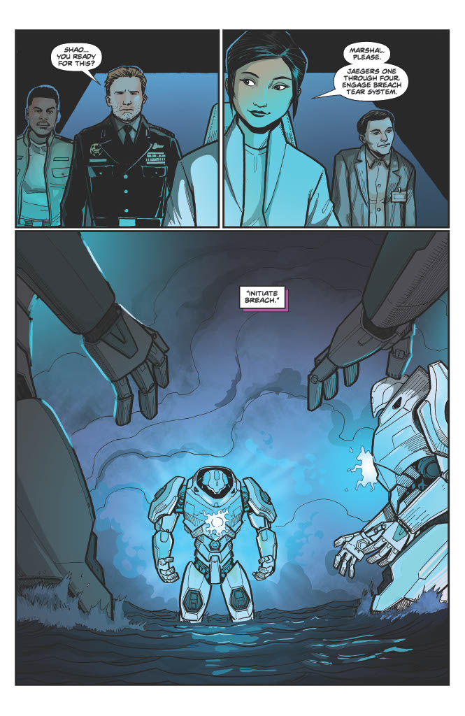 Pacific Rim: Final Breach sample page (Legendary Comics)