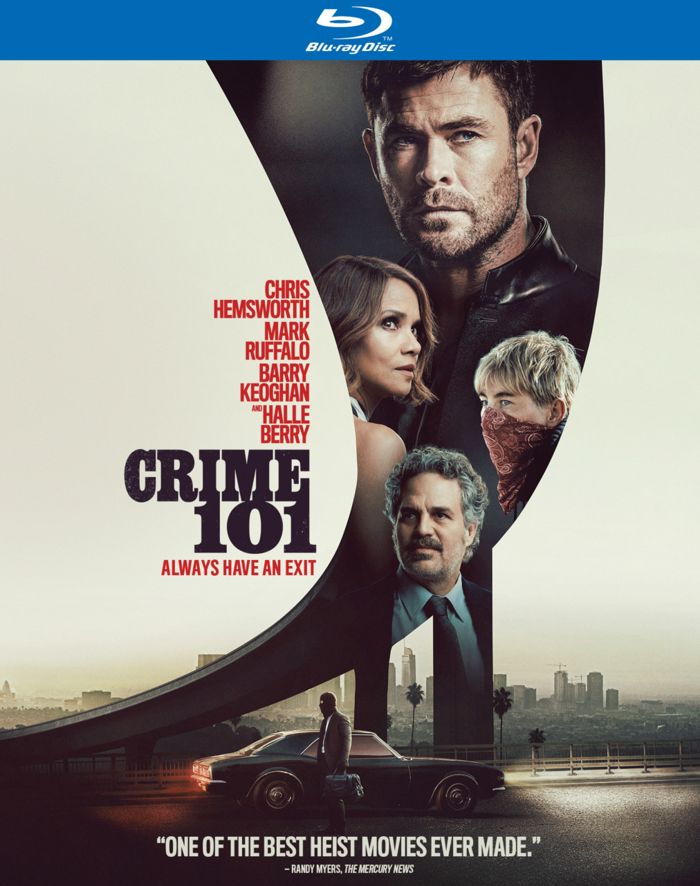 Crime 101 Blu-Ray Combo Pack cover (Amazon Studios)