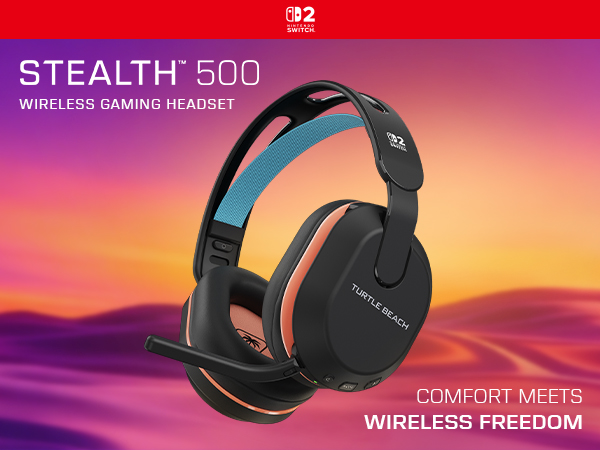 Stealth 500 Wireless Gaming Headset for the Nintendo Switch 2 (Turtle Beach)