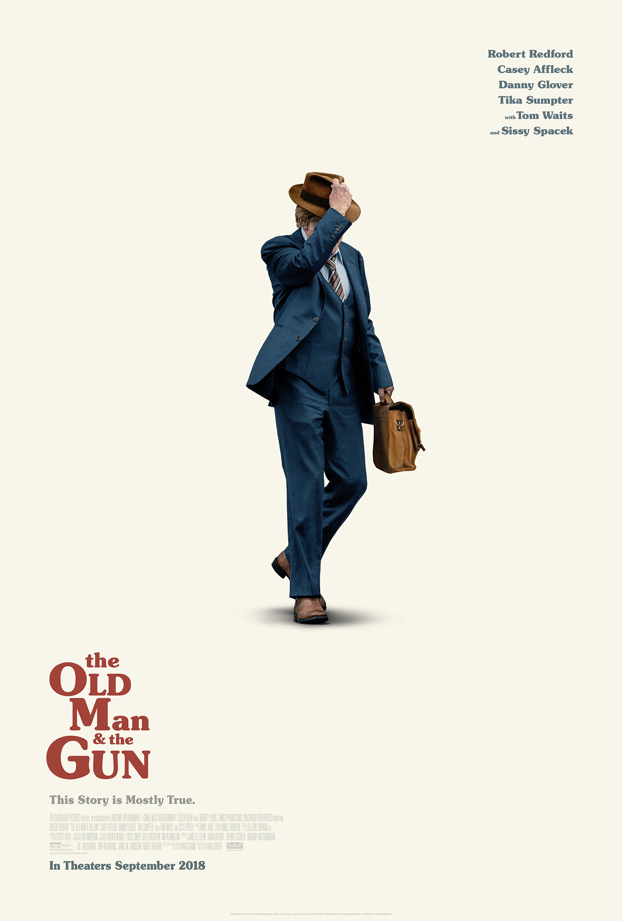 The Old Man & The Gun poster (Fox Searchlight)