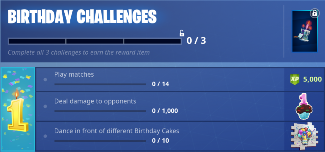 Fortnite's Birthday is Coming Soon! New Birthday Challenges & More