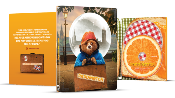 Paddington 4K UHD Steelbook cover (Lionsgate)