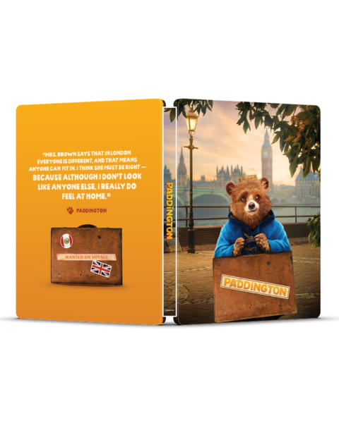 Paddington 4K UHD Steelbook cover (Lionsgate)