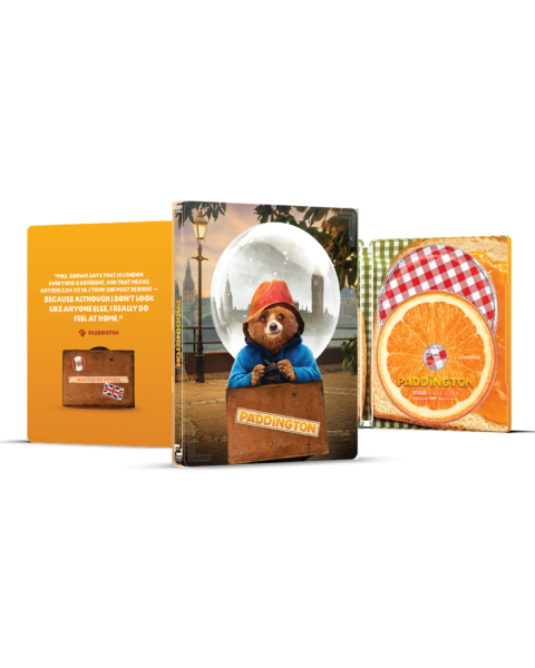 Paddington 4K UHD Steelbook cover (Lionsgate)